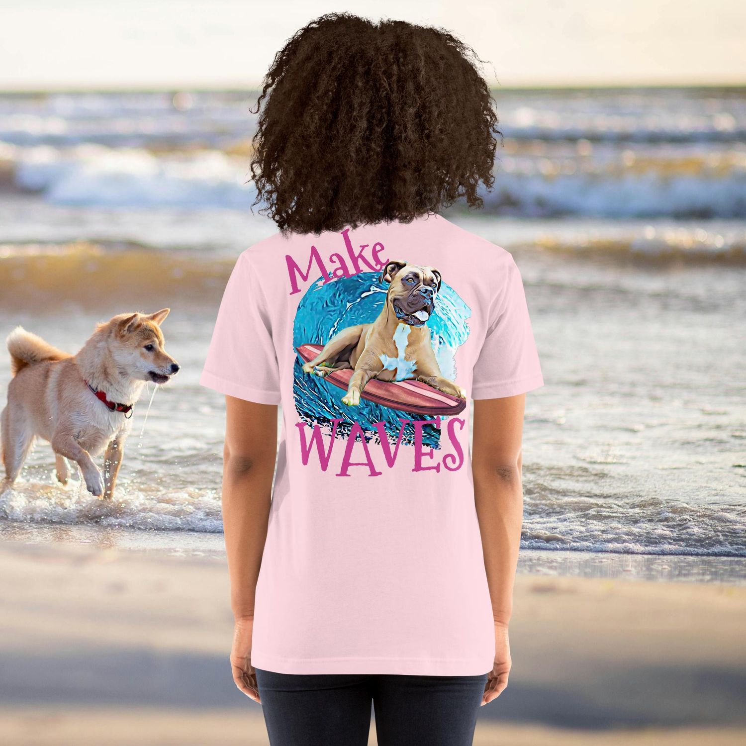 WAVES Boxer Unisex t-shirt