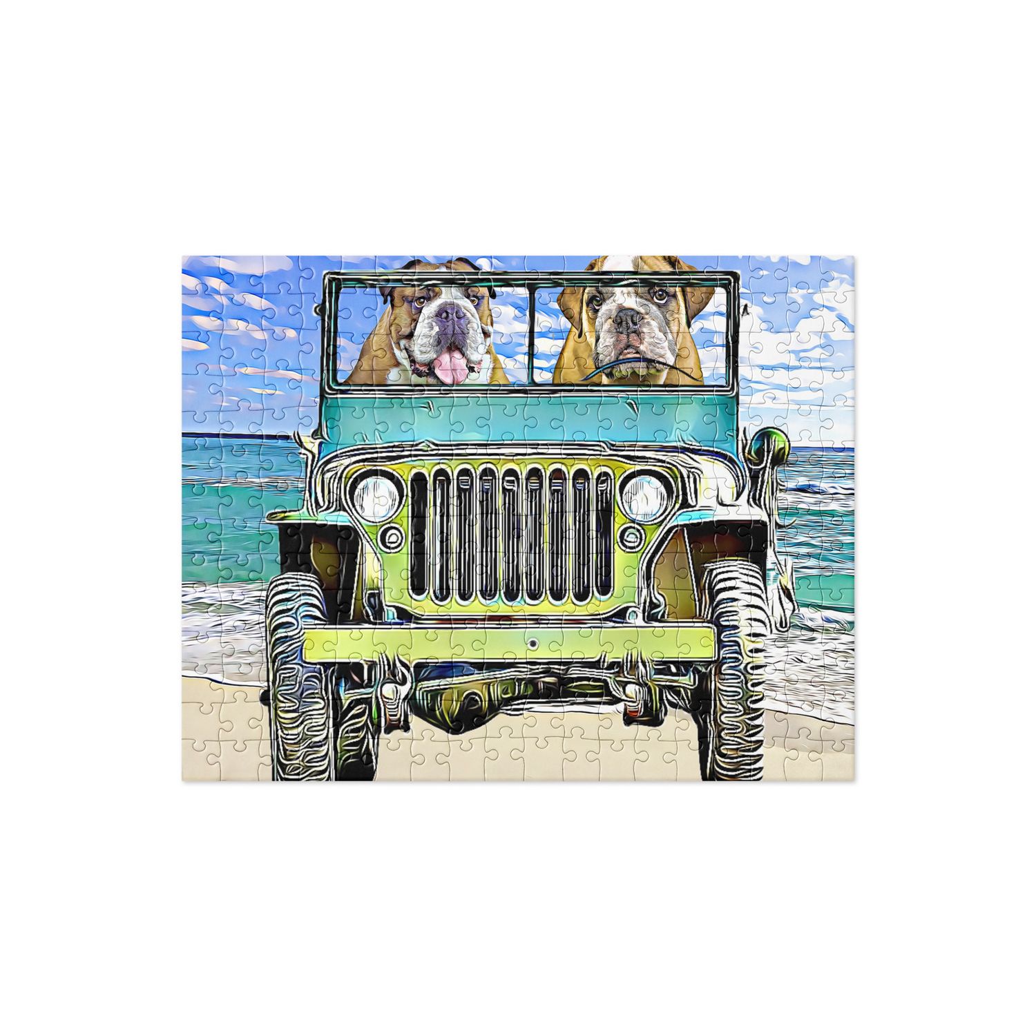 BEACH Bulldog Jigsaw puzzle