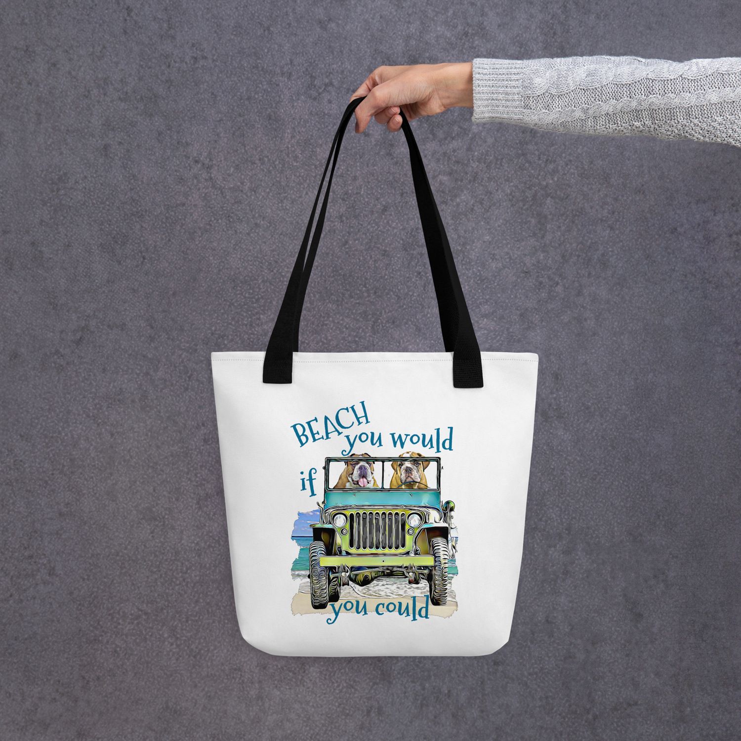 BEACH Bulldog Tote bag