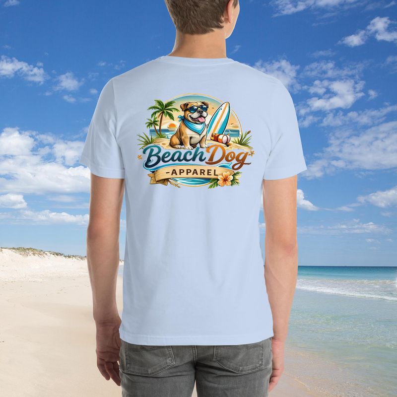 Beach Dog (Bulldog) t-shirt