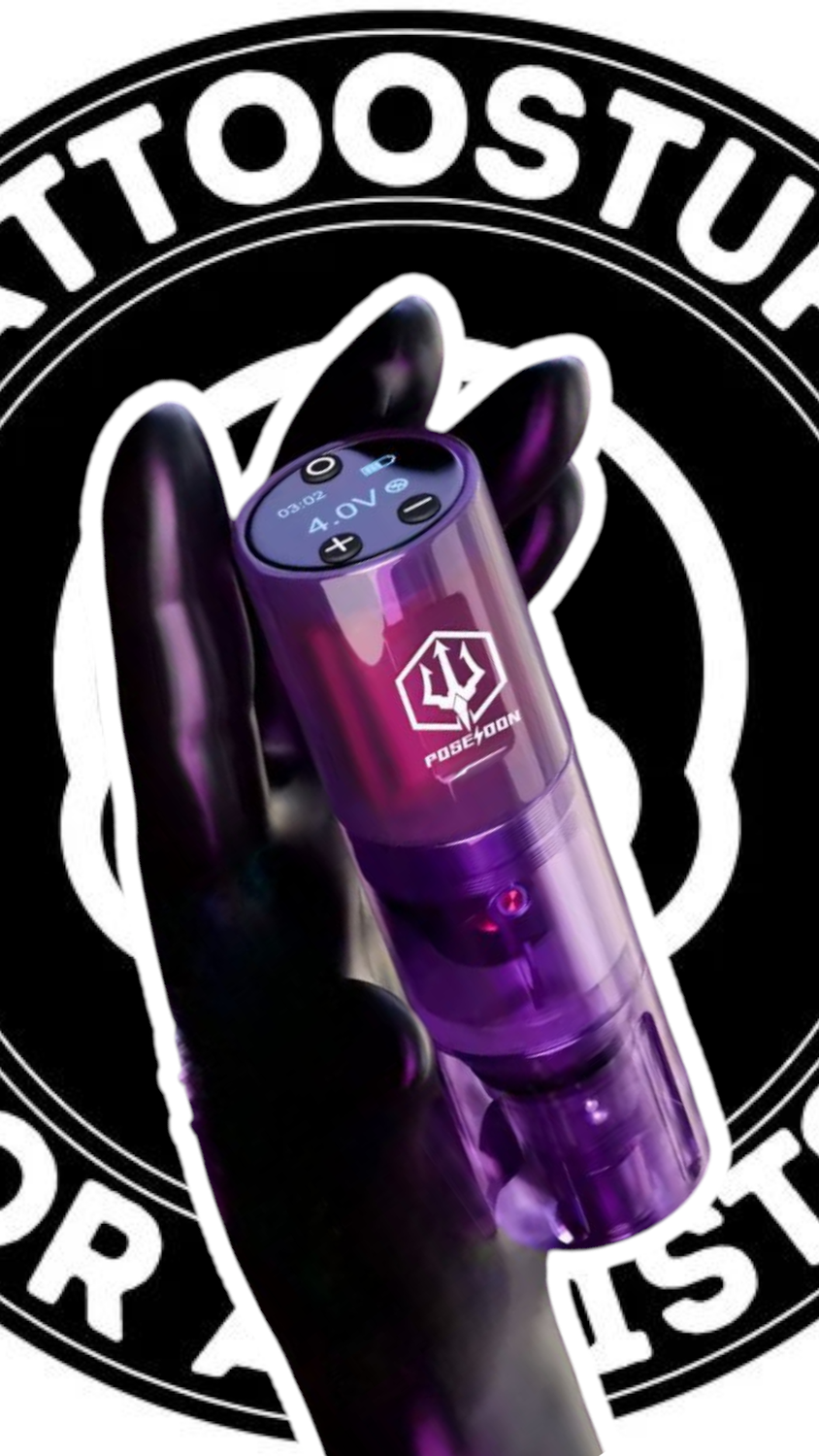 POSEIDON TATTOO PEN MIT AKKU &quot;FAST CHARGING&quot;