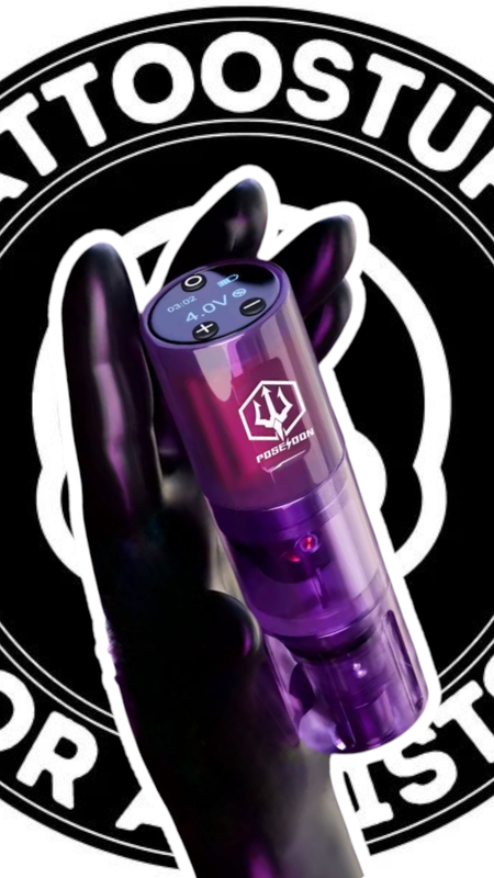 POSEIDON TATTOO PEN MIT AKKU &quot;FAST CHARGING&quot;