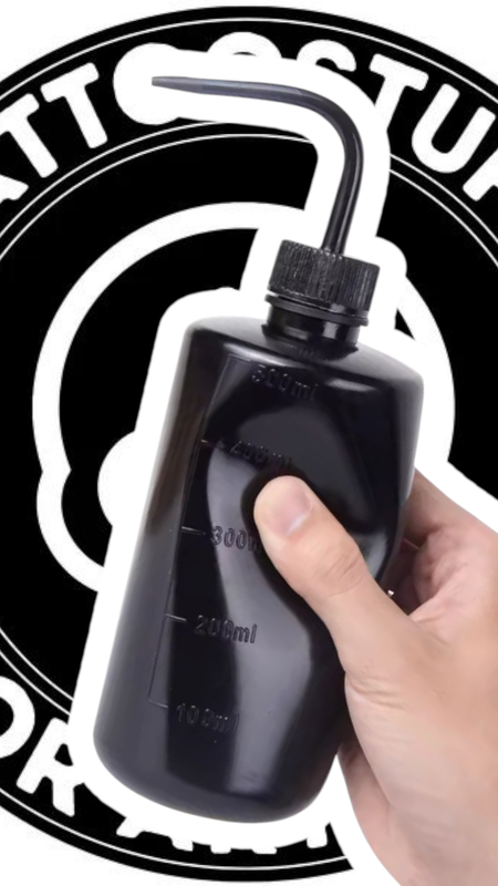 TATTOO SQUEEZE BOTTLE in 250ml &quot;BLACK&quot;
