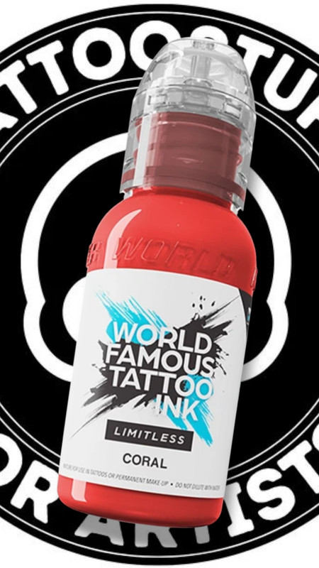 WORLD FAMOUS INK &quot;CORAL&quot; 30ML