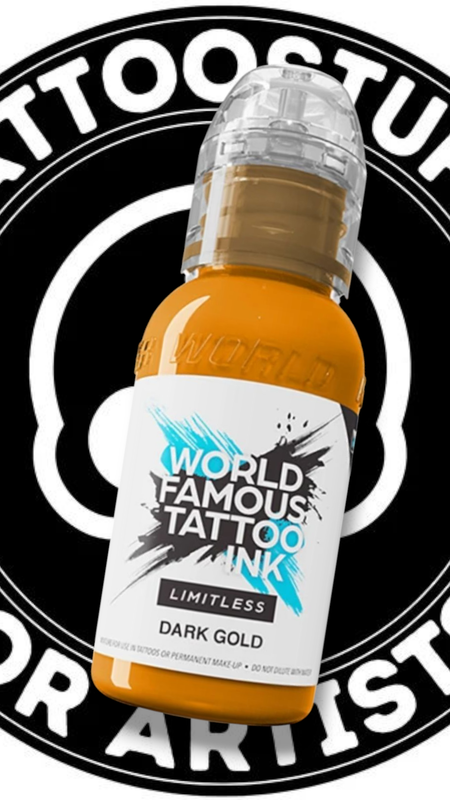 WORLD FAMOUS INK &quot;DARK GOLD&quot; 30ML