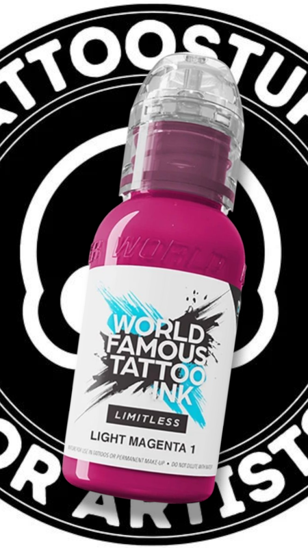 WORLD FAMOUS INK &quot;LIGHT MAGENTA 1&quot; 30ML