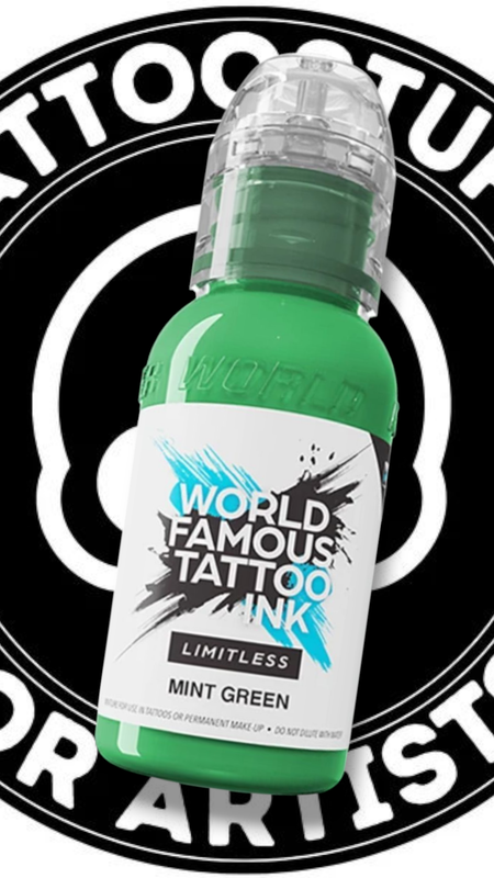 WORLD FAMOUS INK &quot;MINT GREEN&quot; 30ML