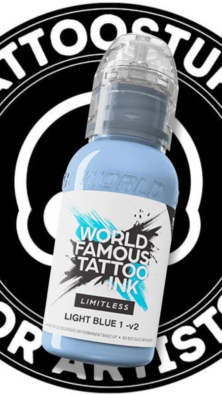 WORLD FAMOUS INK &quot;LIGHT BLUE 1 V2&quot; 30ML
