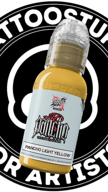 WORLD FAMOUS INK &quot;PANCHO LIGHT YELLOW&quot; 30ML