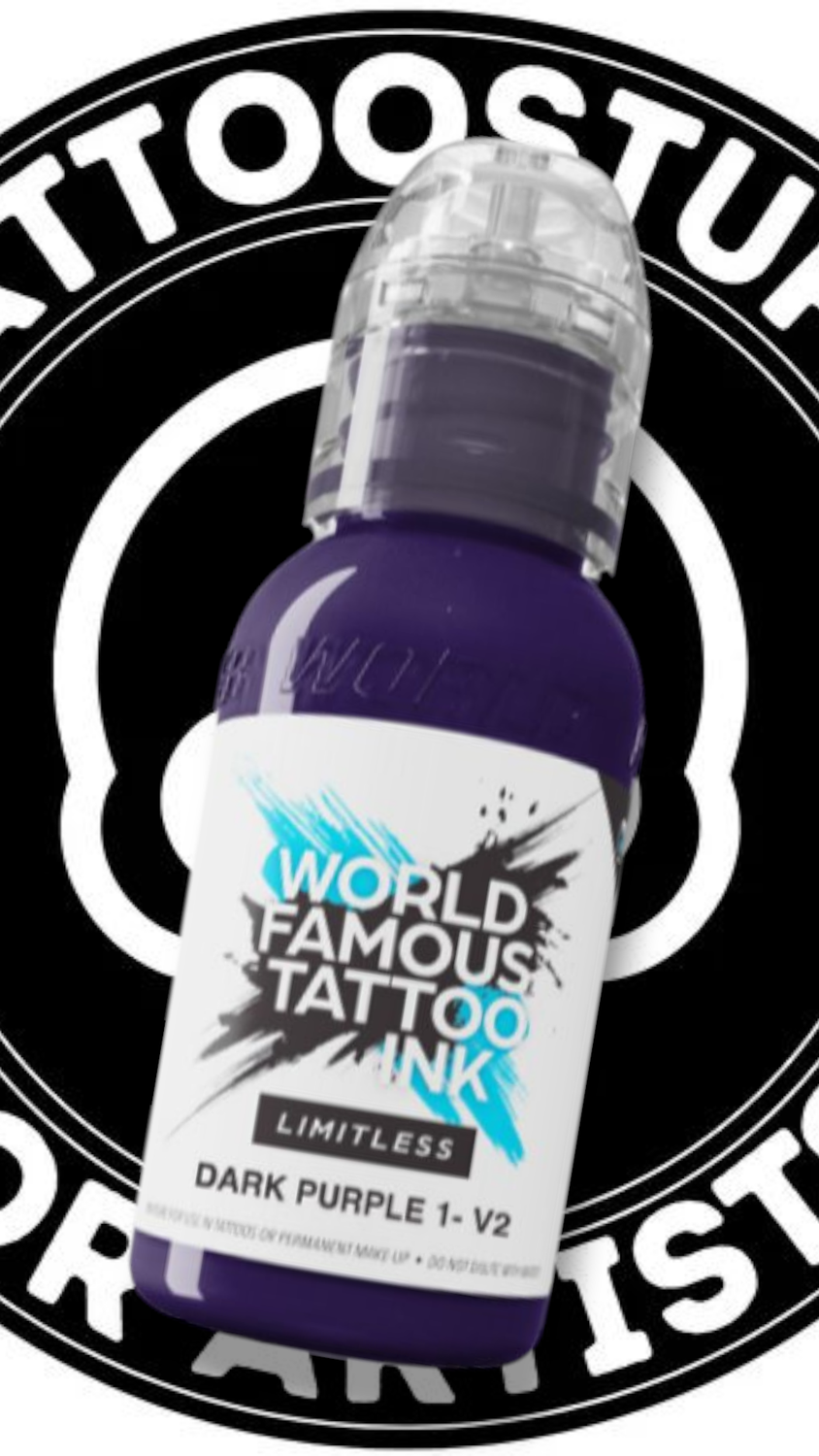 WORLD FAMOUS INK &quot;DARK PURPLE 1 V2&quot; 30ML