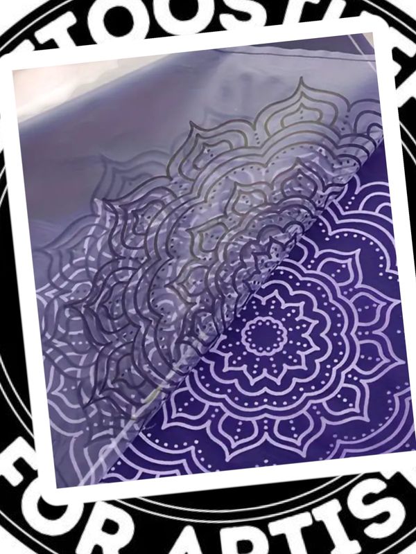 Transparente Stencilfolie 100 Blatt