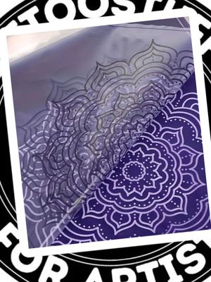 Transparente Stencilfolie 100 Blatt