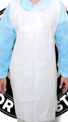 50er PACK EINWEGSCHÜRZEN MEDIUM 26 μm (75 x 115 cm) IN "WEISS"