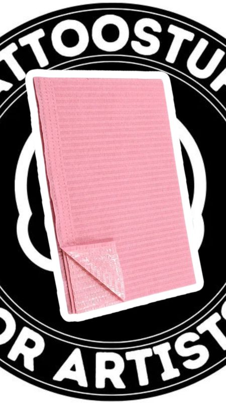 50 - 500 Tattoo Arbeitsplatz Unterlagen - Rosa