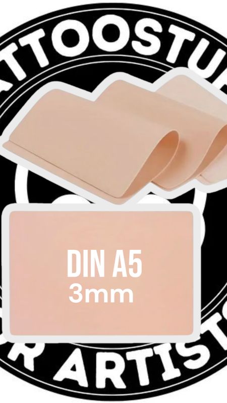 Tattoo Übungshaut Realfeelskin DIN A5 in 3mm