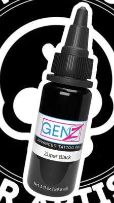 INTENZE INK "ZUPER BLACK" 30ML