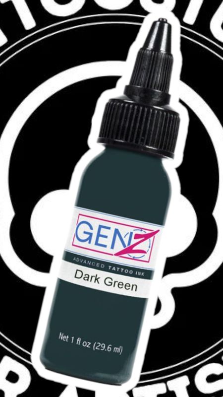 INTENZE INK "DARK GREEN" 30ML