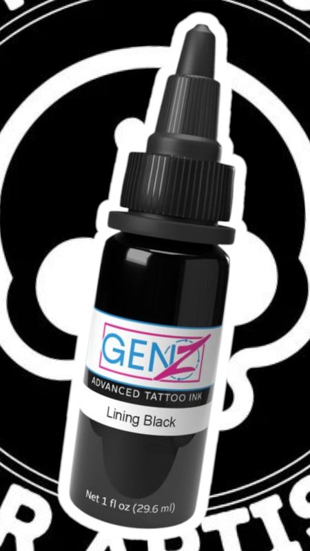 INTENZE INK "LINING BLACK" 30ML