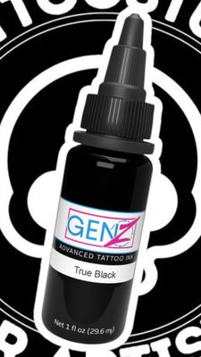 INTENZE INK "TRUE BLACK" 30ML