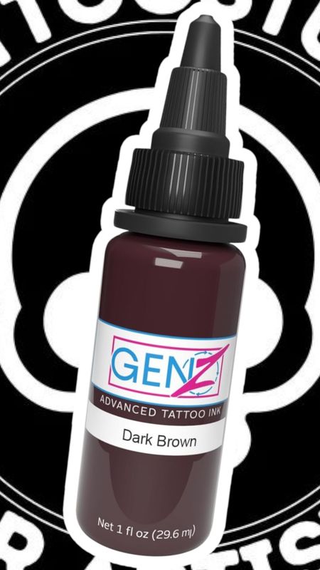 INTENZE INK "DARK BROWN" 30ML