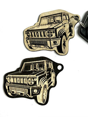 Suzuki Jimny Coasters and Keyring. 