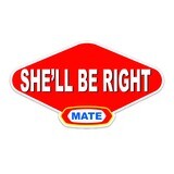 SHE&quot;LL BE RIGHT MATE &quot;VEGAMITE Sticker&quot;