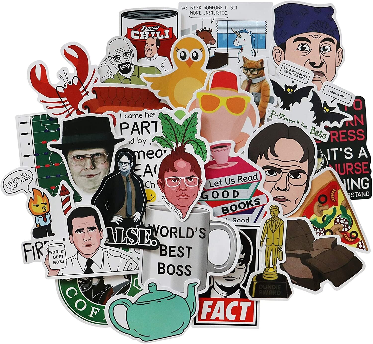 50 The Office Stickers Funny TV Series