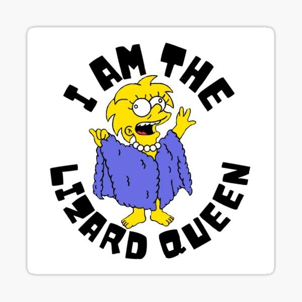 Lizard Queen Sticker