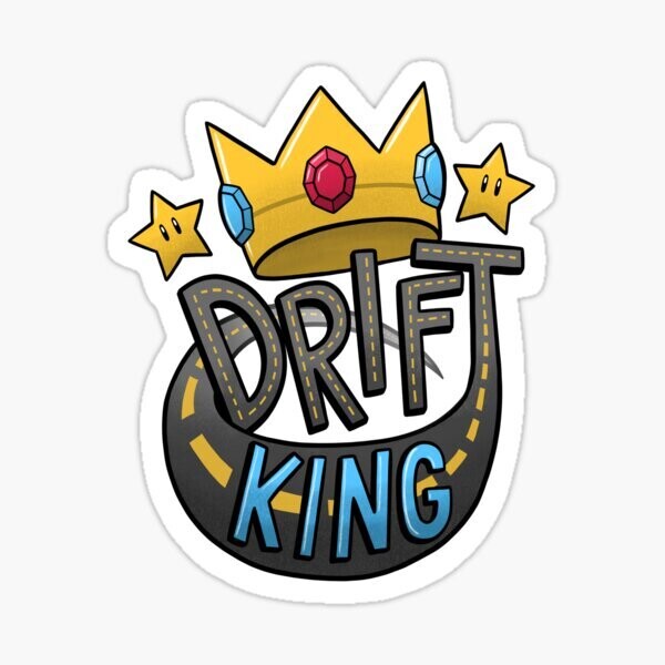 Mario Drift King Sticker