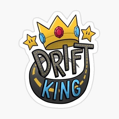 Mario Drift King Sticker