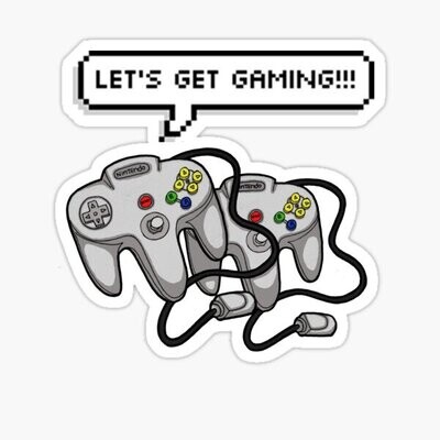 Lets Get Gaming Sticker