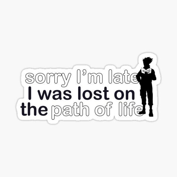Lost on the Path Sticker