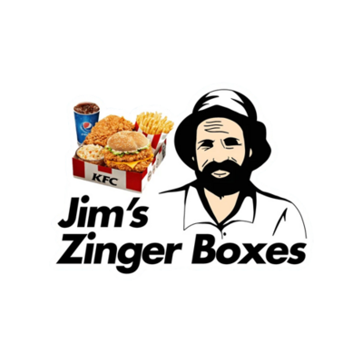 Jim&#39;s Zinger box Sticker