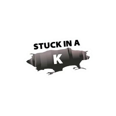 Getting Stuck Sticker