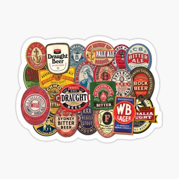 Beers of Aus Sticker