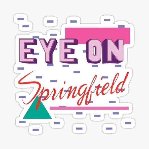 Eye on Springfield Sticker