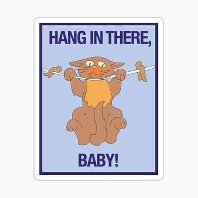 Hang in There Baby Sticker