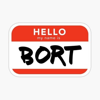 Hello My name is also Bort Sticker