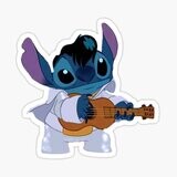 Elvis Stitch Sticker