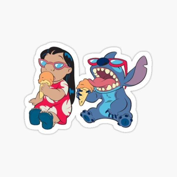 Ice Cream Stitch Sticker