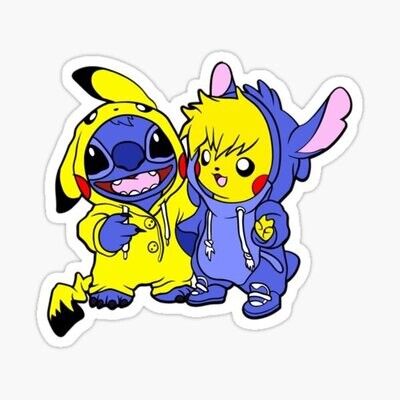 Pika &amp; Stitch Sticker