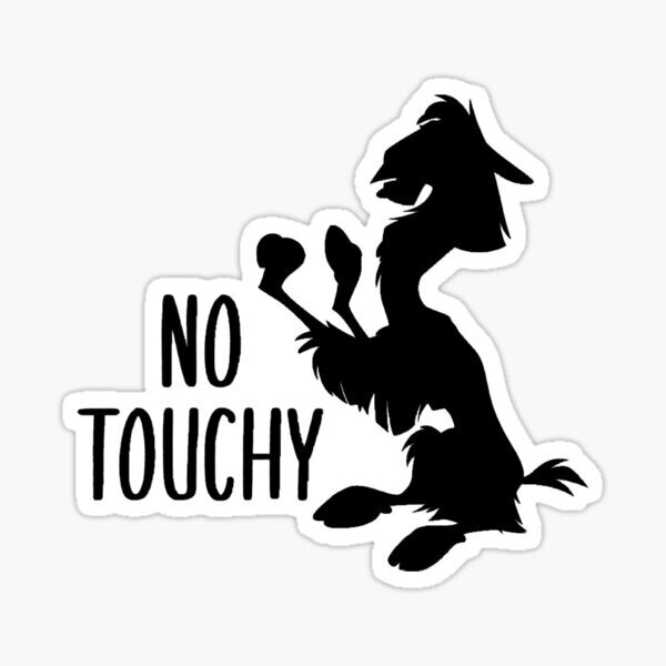 No Touchy Sticker