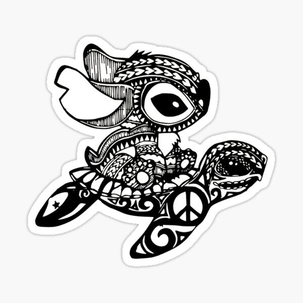 Stitch Ridin Sticker