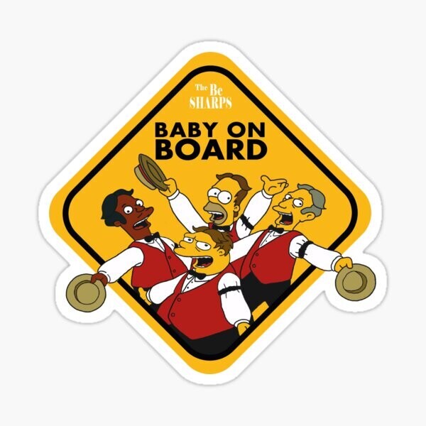 Simpson&#39;s Baby on Board Sticker