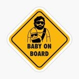 Baby on Board Sticker - Alan Hangover