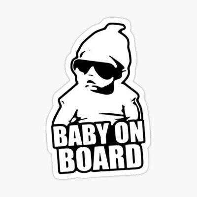 Baby on Board Sticker- Hangover