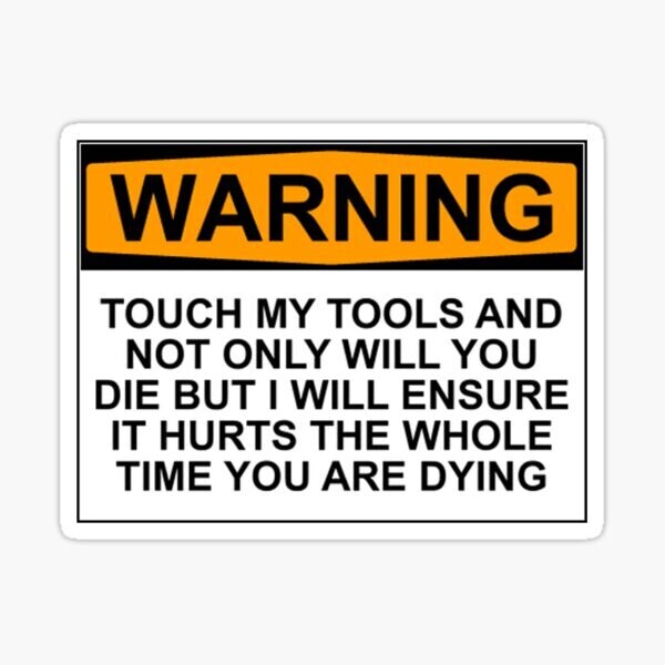 I WARNED YOU Sticker