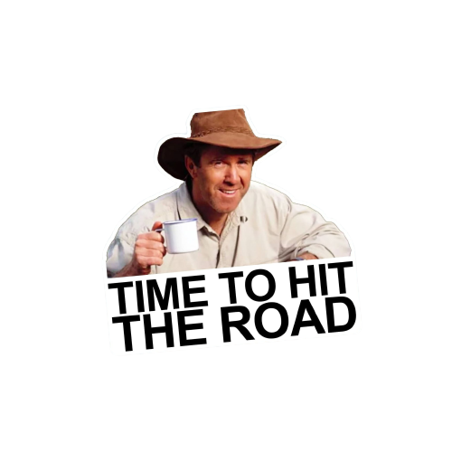 Time to hit the Road Sticker