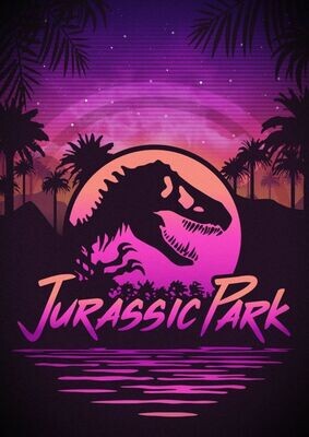 80&#39;s Jurassic Sticker