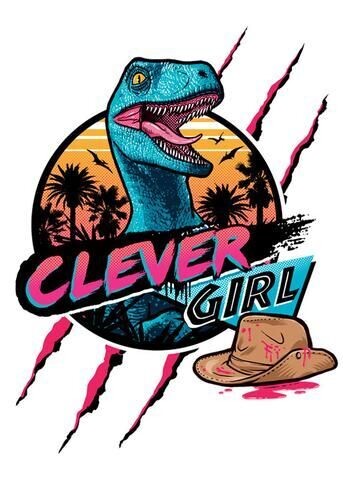 Clever Girl Sticker